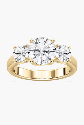 Lab-Grown Diamond Three Stone Engagement Rings