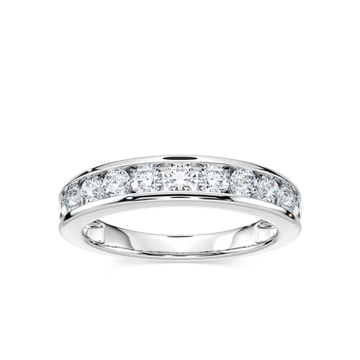 Jace Round Lab Grown Diamond Channel Set Anniversary Band