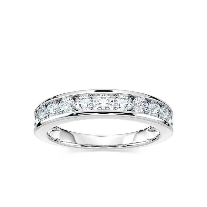Jace Round Lab Grown Diamond Channel Set Anniversary Band