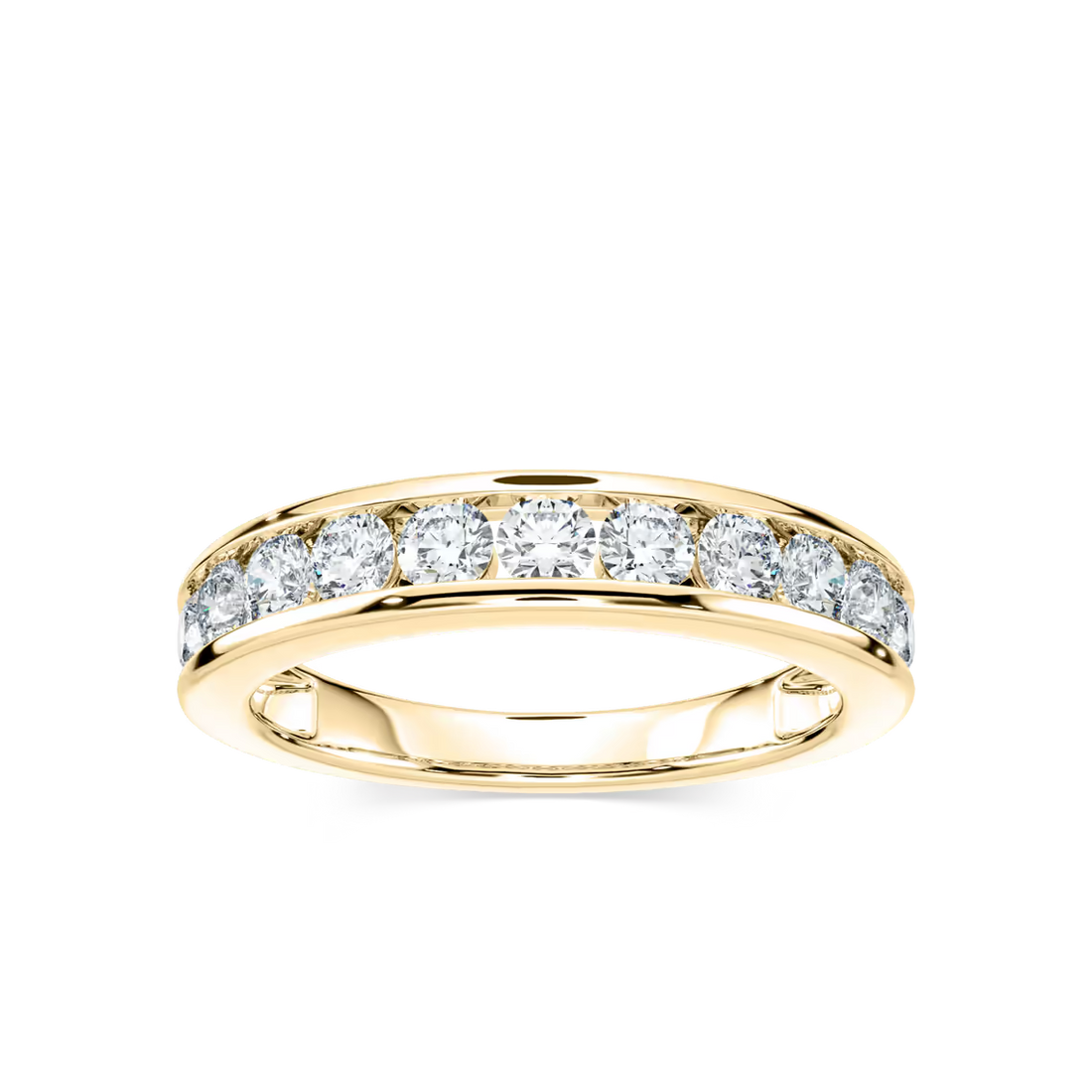 Jace Round Lab Grown Diamond Channel Set Anniversary Band