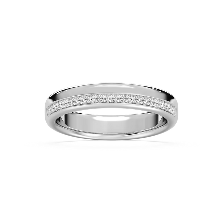 Adam 1/5 ctw Round Lab Grown Diamond 4.80mm Channel Wedding Band