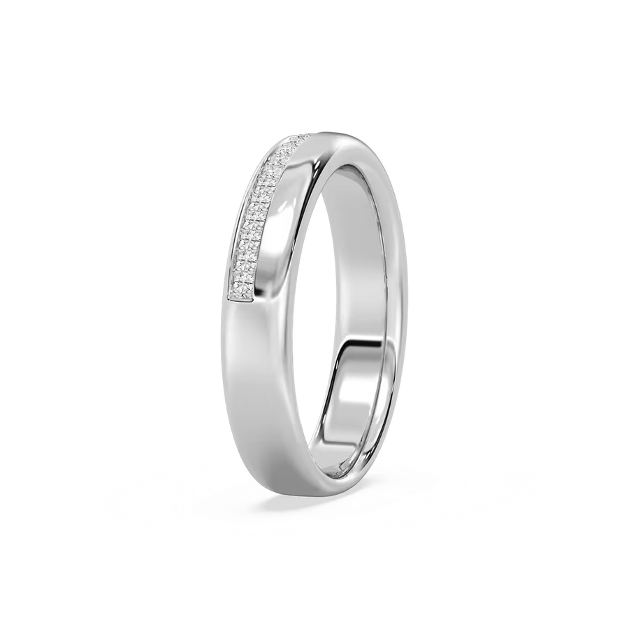 Adam 1/5 ctw Round Lab Grown Diamond 4.80mm Channel Wedding Band