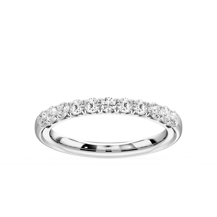 Anika ½ ctw Round Lab Grown Diamond Shared Prong Wedding Band