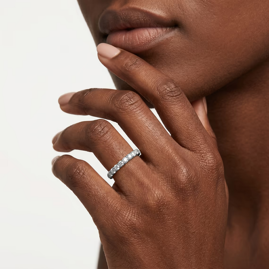 Anika ½ ctw Round Lab Grown Diamond Shared Prong Wedding Band