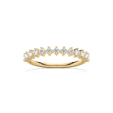 Astrid 2/5 ctw Round Lab Grown Diamond Shared Prong Wedding Band