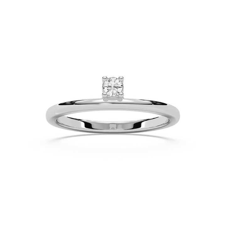 Gwynn 1/8 ctw Round Lab Grown Diamond Asymmetrical Stackable Band