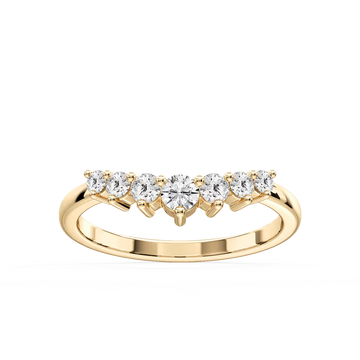 Brynn 1/5 ctw Round Lab Grown Diamond Graduated Curved Band