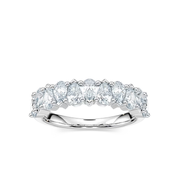 Rowan 1 ½ ctw Pear Lab Grown Diamond Alternating Anniversary Band