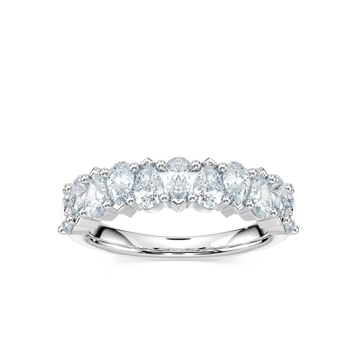 Rowan 1 ½ ctw Pear Lab Grown Diamond Alternating Anniversary Band