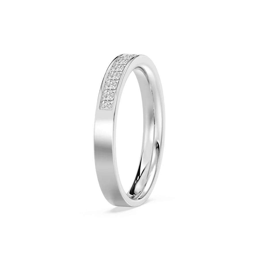 Danica 1/3 ctw Round Lab Grown Diamond Channel Set Wedding Band