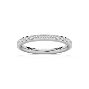 Aislinn 1/8 ctw Round Lab Grown Diamond Channel Set Stackable Band