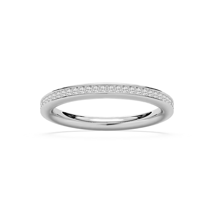 Aislinn 1/8 ctw Round Lab Grown Diamond Channel Set Stackable Band