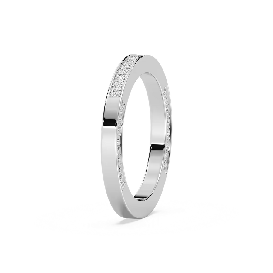Emile 2/3 ctw Round Lab Grown Diamond Channel Set Wedding Band