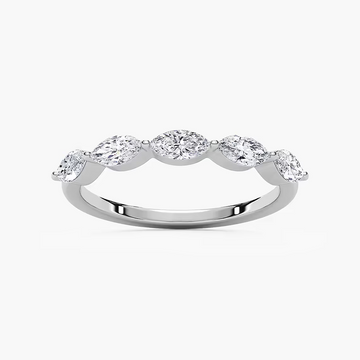 Amir 3/4 ctw Marquise Lab Grown Diamond Shared Prong Wedding Band
