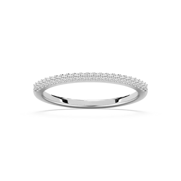 Hailey 1/8 ctw Round Lab Grown Diamond Shared Prong Stackable Band