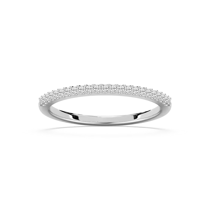 Hailey 1/8 ctw Round Lab Grown Diamond Shared Prong Stackable Band