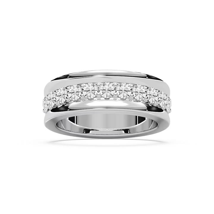 Jocelyn 7/8 ctw Round Lab Grown Diamond Surface Prong Anniversary Band