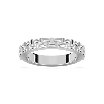 Haven 1 ctw Baguette Lab Grown Diamond Double Row Wedding Band