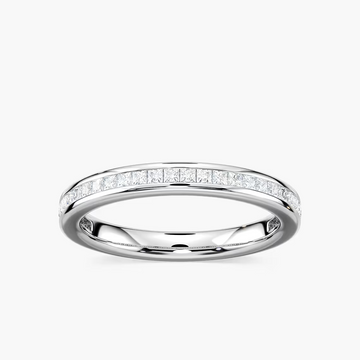 Hazel 1/2 ctw Princess Lab Grown Diamond Channel Set Wedding Band