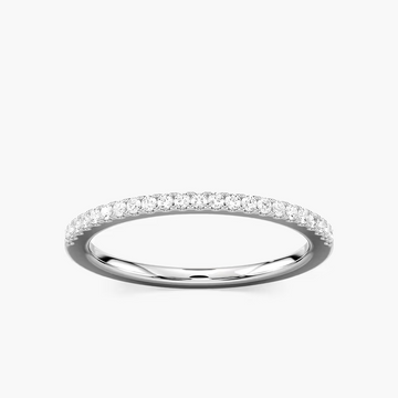 Eliana 1/6 ctw Round Lab Grown Diamond Pave Stackable Band