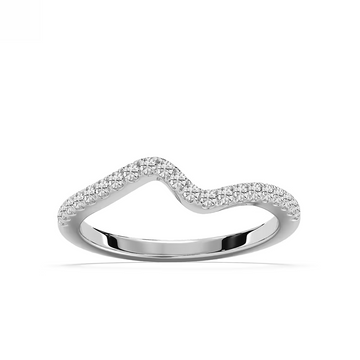 Gianna 1/5 ctw Round Lab Grown Diamond Shared Prong Curved Band