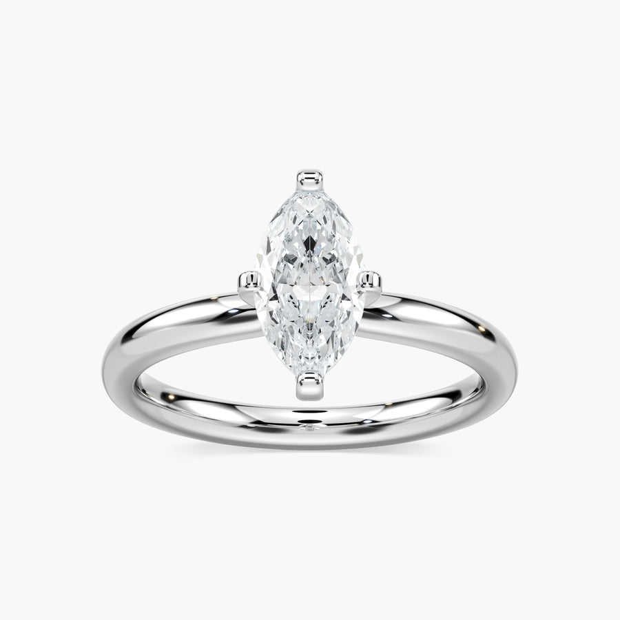 14K White Gold / Marquise Cut, 18K White Gold / Marquise Cut, Platinum / Marquise Cut