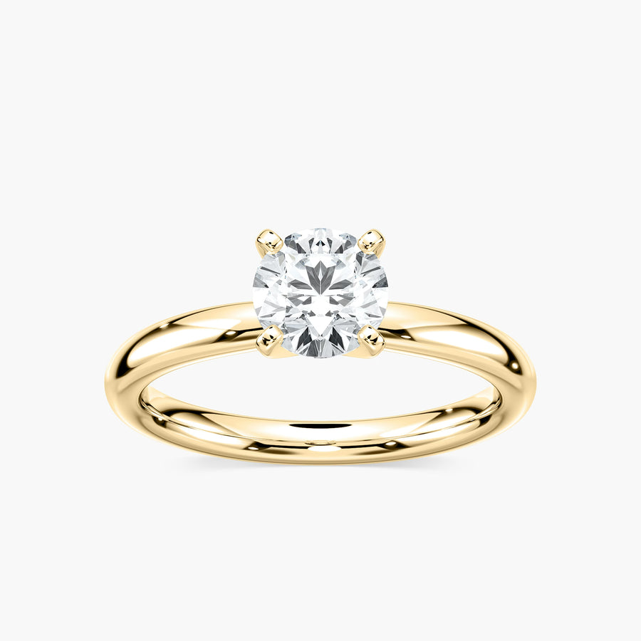 14K Yellow Gold / Round Cut, 18K Yellow Gold / Round Cut