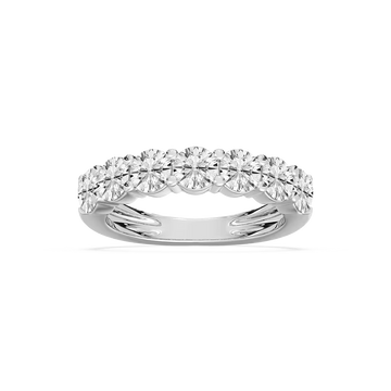 Lettie 2 ctw Round Lab Grown Diamond 7 Stone Anniversary Band