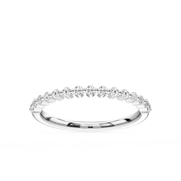Melodie 1/5 ctw Round Lab Grown Diamond Shared Prong Stackable Band