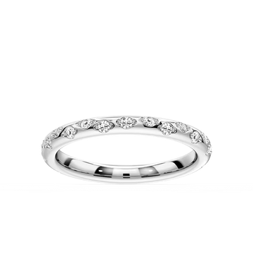 Rylee 1/4 ctw Round Lab Grown Diamond Scattered Wedding Band