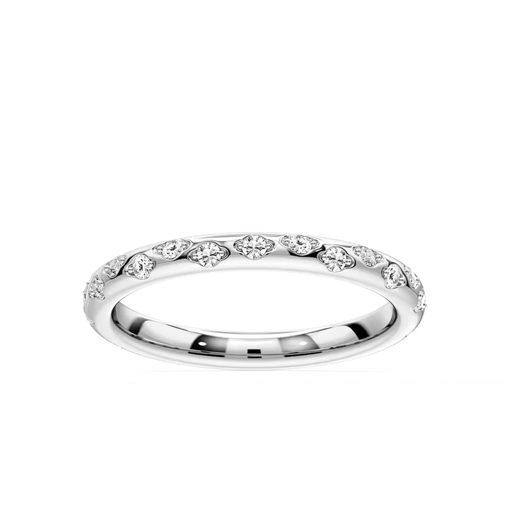 Rylee 1/4 ctw Round Lab Grown Diamond Scattered Wedding Band