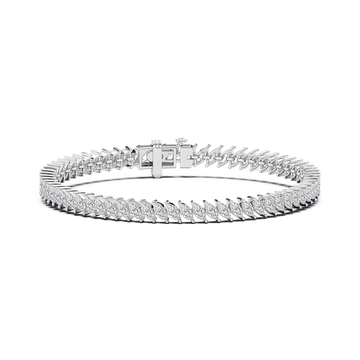5 ¹⁄₄ ctw Marquise Lab Grown Diamond Vine Tennis Bracelet - 7 Inches
