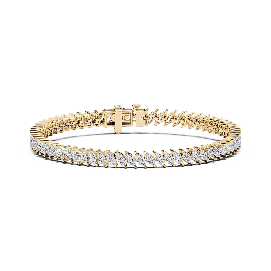 5 ¹⁄₄ ctw Marquise Lab Grown Diamond Vine Tennis Bracelet - 7 Inches