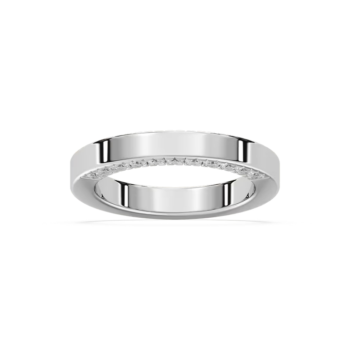 Myah 1 ctw Round Lab Grown Diamond 3.80mm High Polish Wedding Band