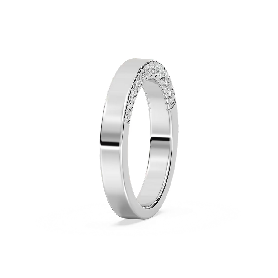Myah 1 ctw Round Lab Grown Diamond 3.80mm High Polish Wedding Band