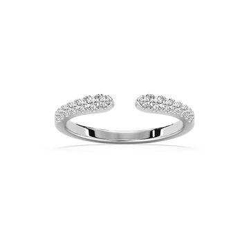 Aurelia 1/4 ctw Round Lab Grown Diamond Open Gap Graduated Stackable Band