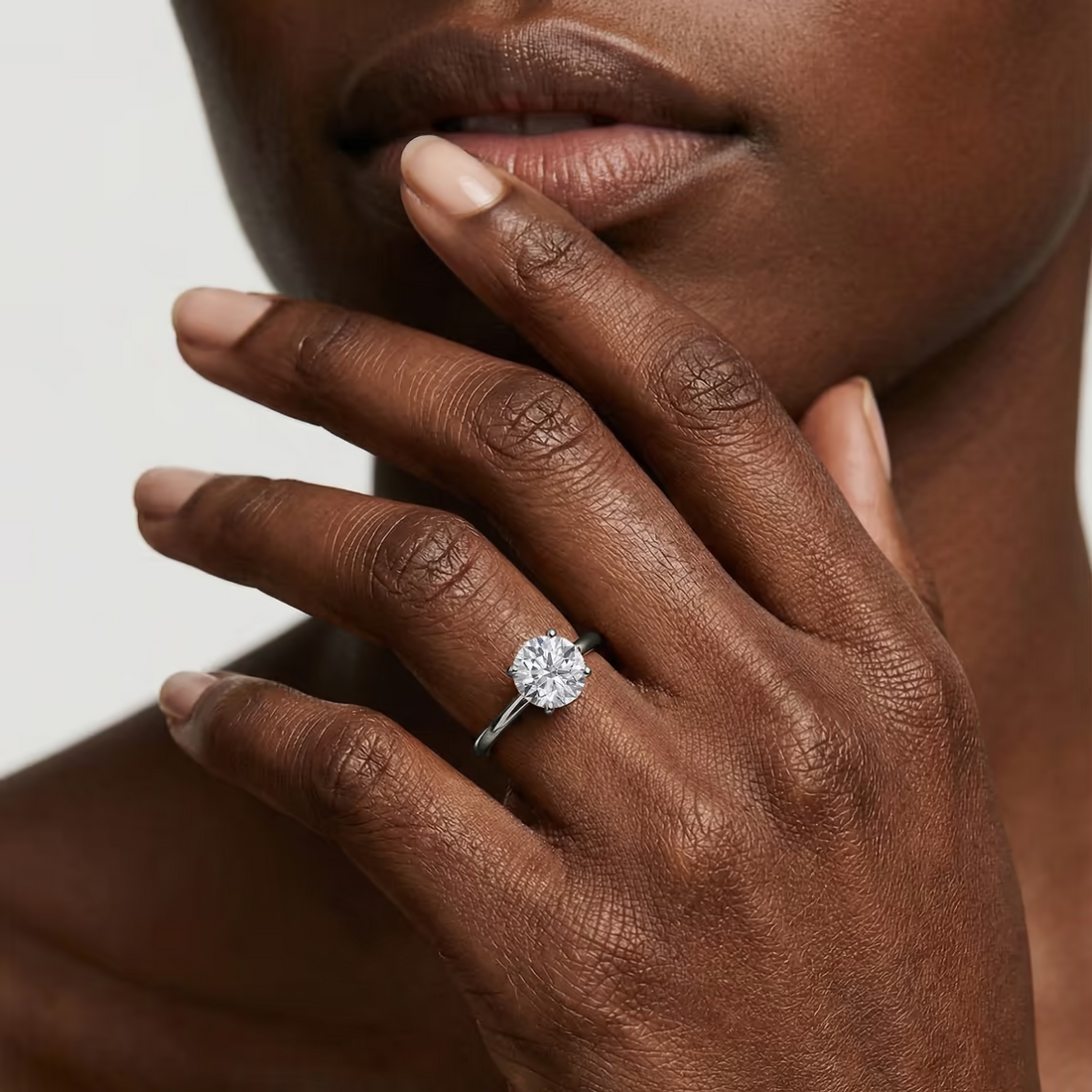 Rosey Lab Grown Diamond Flowering Solitaire Engagement Ring