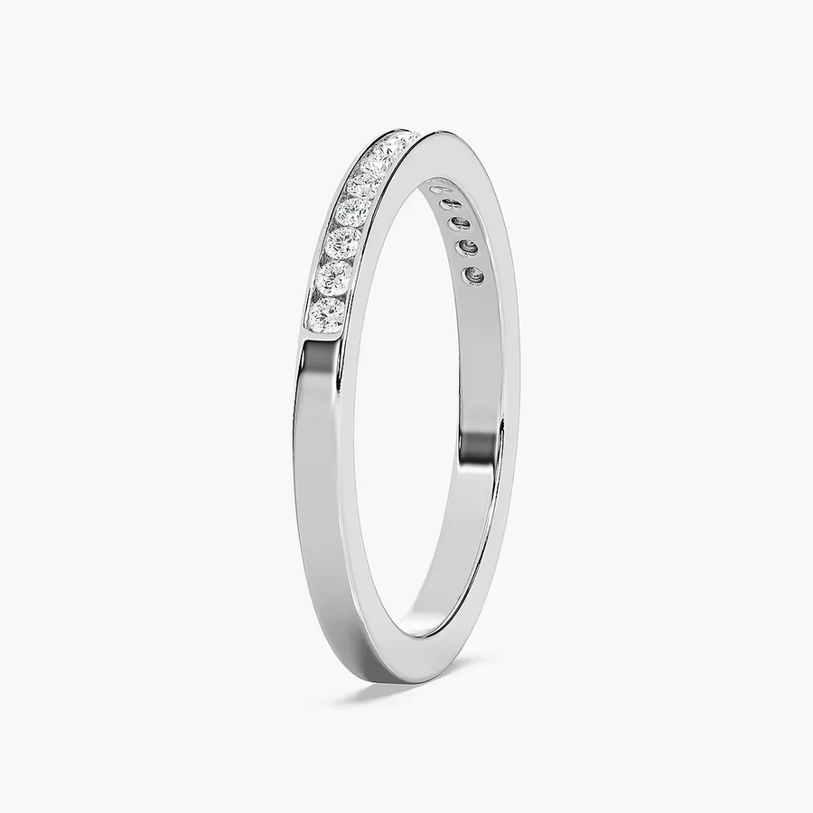 Margo 1/5 ctw Round Lab Grown Diamond Channel Set Wedding Band