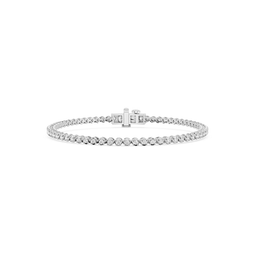 Round Lab Grown Diamond Classic Rounded Four Prong Tennis Bracelet