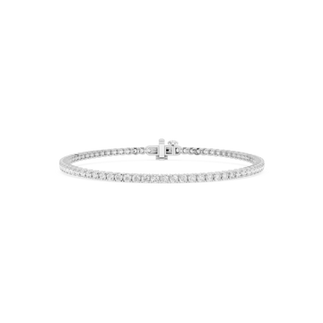 Round Lab Grown Diamond Petite Classic Rounded Four Prong Tennis Bracelet