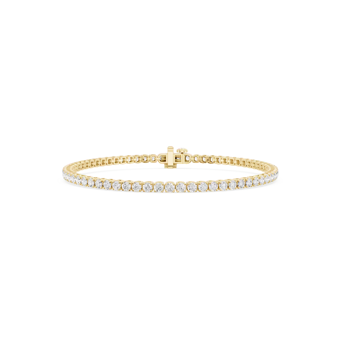 Round Lab Grown Diamond Petite Classic Rounded Four Prong Tennis Bracelet