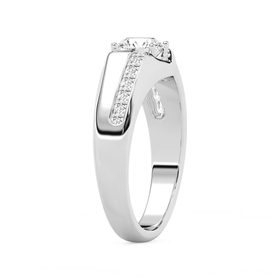 William 1 ⅓ ctw Round Lab Grown Diamond 7.42mm Bezel Mens Wedding Band