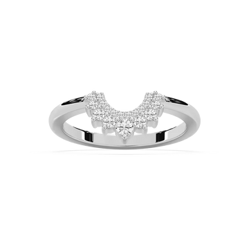 Sonny 1/6 ctw Round Lab Grown Diamond Double Row Curved Band