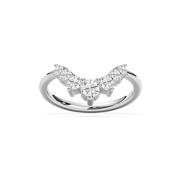 Vega 5/8 ctw Round Lab Grown Diamond Graduated Seven Stone Curved Band
