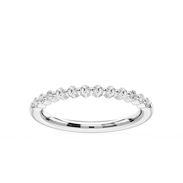 Willow 1/5 ctw Round Lab Grown Diamond Shared Prong Stackable Band