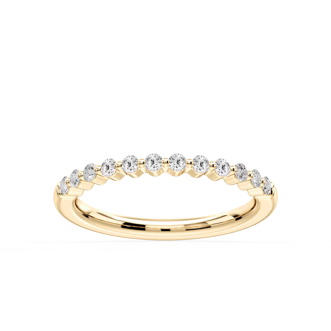 Willow 1/5 ctw Round Lab Grown Diamond Shared Prong Stackable Band