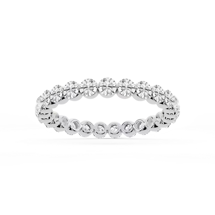 Zora Round Lab Grown Diamond Single Shared Prong Eternity Band